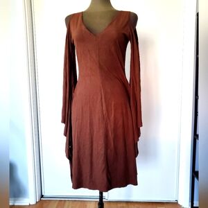 Solid Brown medieval dress Size Small